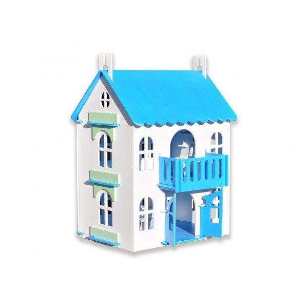  Домик для кукол WoodLines Арина (голубой), WoodLines КДА-003, фото 1 