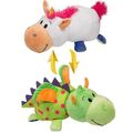 1toy плюш.Вывернушка 35 см 2в1 Единорог-Дракон,пакет,  Т10927, фото 1 