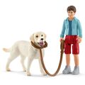 Детская фигурка Schleich На прогулке с лабрадором, 42478, фото 1 