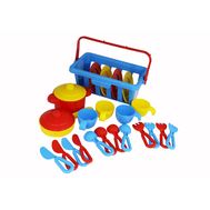 Набор детской посуды "TOP chef" с корзинкой №2 на 4 персоны (в сеточке) (Полесье) арт.42651_77221,, фото 1 