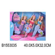  Кукла русалка набор 3 шт в коробке_98663,  BLD072-1, фото 1 