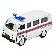  МАШИНА "ТЕХНОПАРК" МЕТАЛЛ. ИНЕРЦ. УАЗ 39625, ОТКРЫВ. ДВЕРИ 6402F В РУСС. КОР. в короткие2*72шт,  X60, фото 1 