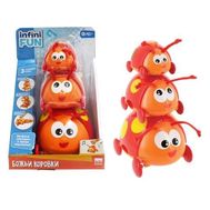  1toy Kidz Delight Игрушка развивающая в виде пирамидки Божьи Коровки, 17*14,5*25см., короткие,  Т105, фото 1 