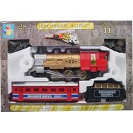  1toy железная дорога"Николаевский Экспресс"282см.,11деталей,круг.,дым,свет,паровоз,тендер,1ваг.(IC 2, фото 1 