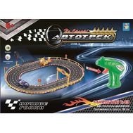  Автотрек с 2 машинками, 2 полосы движения, трасса 180 см, 34х24х5 см,  Т10183, фото 1 