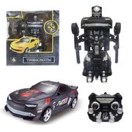  1toy Робот на радио управлении 2,4GHz, трансформирующийся в маслкар, чёрный,  Т10863, фото 1 