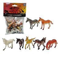  1toy "В мире животных" наб.игр.лошадей 12 шт х 5 см. в упаковке ПВХ с хедером,  Т50496, фото 1 