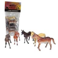  1toy "В мире животных" наб.игр.лошадей 6 шт х 10 см. в упаковке ПВХ с хедером,  Т50497, фото 1 
