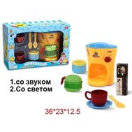  Zhorya Кофеварка с аксессуарами на батарейках, свет, музыка 36х23х12,5см,  Х75824, фото 1 