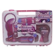  1toy Профи стилист наб.д/дев. 14 предм. с инерционнаяфеном в пласт.чемодане,3в.,  Т50181, фото 1 