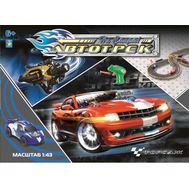  Автотрек 1:43 с 2 машинками, 2 полосы движения, 36х49х6 см,  Т10185, фото 1 