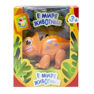  1toy "В мире животных" динозавр (зеленый / оранжевый), 2 вида в ас-те, коробка с окошком,  Т57443, фото 1 