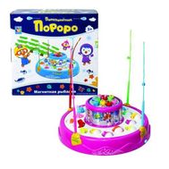  1toy "Пингвинёнок Пороро" Игра "Магнитная рыбалка" со светом и звуком, 2 уровня вращающихся прудов,,, фото 1 