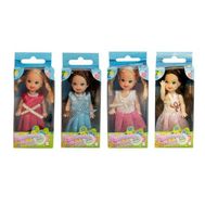  1toy Красотка мини кукла 10 см в платье, 4в, кор,  Т55625, фото 1 