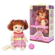  1toy кукла с мороженым (2шт.)"Лакомка Лиза" 36см,рыжая с хвостиками,короткие,  Т10375, фото 1 