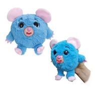  1toy Дразнюка-Zoo плюш.голуб.мышка,показ.язык,13см,пакет,  Т10350, фото 1 