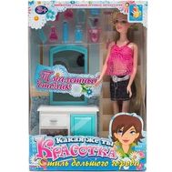  1toy Красотка наб.мебели с куклой - туалетный столик,  Т54490, фото 1 