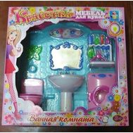  1toy Набор мебели д/кукол ,световой, ванная комната 31x9,5x31см,короткие,  Т54513, фото 1 