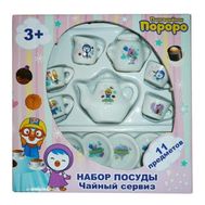  1toy"Пингвинёнок Пороро" наб.посуды 11 шт.,короткие,  Т58819, фото 1 