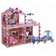  1toy Дом для кукол с меб., с каретой и лошадью, 117деталей,  Т53236, фото 1 