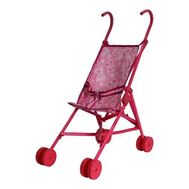  1toy коляска-трость для кукол, пласт.каркас, 42х27,5х58см, розовая с бабочками,пакет,  Т52254, фото 1 
