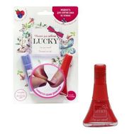  Lucky Ягодный бальзам для губ + Красный лак(#022), блистер,  Т11193, фото 1 