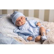  Arias Reborns винил. новорождённый пупс 45 см., в одежде голуб., в короткие26*19*56,5 см.,  Т11141, фото 1 
