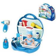  1toy Игр.наб.в чемоданчике Профи "Доктор",19 предметов: стетоскоп, ванночка, 2 наклейки, полочка для, фото 1 