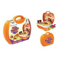  1toy Игр.наб.в чемоданчике "Мастер-Шеф Пицца",22 предмета , посуда, пицца, 2 выдвижн,столика,наклейк, фото 1 