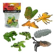  1toy "В мире животных": лягушки и бабочки, 8 шт, пакет с хед,  Т10494, фото 1 