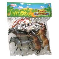 1toy наб.игр.лошадей 6 шт х 20 см. в упаковке ПВХ с хедером,  Т50499, фото 1 