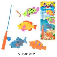  1toy "Ну Погоди" Игра рыбалка на блистере, 4 рыбки, 52х19 см,  Т52136, фото 1 