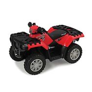  Tomy Квадроцикл Polaris ATV Quad с подсветкой и звуком,3 бат.ААА,12х18х12см,короткие,  ТО42708, фото 1 