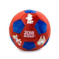  FIFA-2018 плюш.мяч с термопринтом 22 см красно-синий,  Т11446, фото 1 