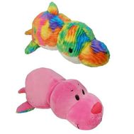  1toy плюш.Вывернушка 40 см,2в1, Морской котик-Радужный Дельфин,  Т12701, фото 1 