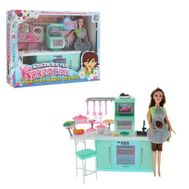  1toy Красотка наб.мебели с куклой - кухня,  Т54500, фото 1 