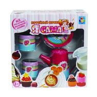  1toy Я сама игр.кофейн.сервиз "2 персоны",6 пред.,олово,короткие,  Т58762, фото 1 