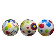  1toy ПВХ мяч, белый с рисунком, 23см, 60гр, принт, в сетке,  Т59918, фото 1 