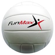  FunMax мяч вол. 22см, ПВХ, шитый,2 слоя,18 панелей,260гр.1в. классика белый,  СТ85050, фото 1 