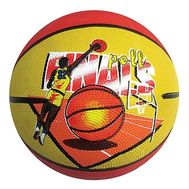  FunMax мяч баскет. 5"резина,400гр.1в.с печатью,  СТ85046, фото 1 