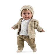  Arias ELEGANCE мягк кукла 42 см., в одежде бежев. мальчик, с соской, со звуковой эфф. смех (3хLR44/A, фото 1 