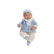  Arias ELEGANCE мягк.-винил.кукла мальчик 45 см с функц.смех,с соской,в теплой курточке,шапочке,шарфи, фото 1 