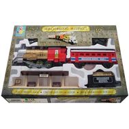  1toy железная дорога"Николаевский Экспресс"282см.,12деталей,круг.,дым,свет,паровоз,тендер,1ваг.,плат, фото 1 