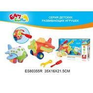  Игрушка для малышейS+S BAMBINI -игрушка-конструктор "самолеты" (24 детали и отвертка),  СС76736, фото 1 