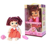  1toy кукла с мороженым (2шт.)"Лакомка Лиза" 36см,красноволосая с хвостиками,короткие,  Т10378, фото 1 