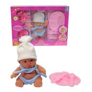  1toy Золотая коллекция игр.наб.с пупсом 18 см,одежка,посудка,короткие,  Т58749, фото 1 
