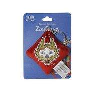  FIFA-2018 плюш.брелок-подушечка с термопринтом Zabivaka Head 6х6 см на карте 9х12 см,  Т11681, фото 1 
