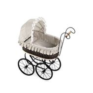  Arias ELEGANCE коляска для кукол Ретро с постелькой,капюшоном,плетеная корзина,62x30x66 см,цвет тёмн, фото 1 