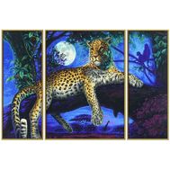  Триптих Ягуар в ночи, 50х80 см, 1/6,  9260607, фото 1 