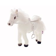  Белая лошадь, с седлом и уздечкой, со звуком, Gotz 3401485, фото 1 